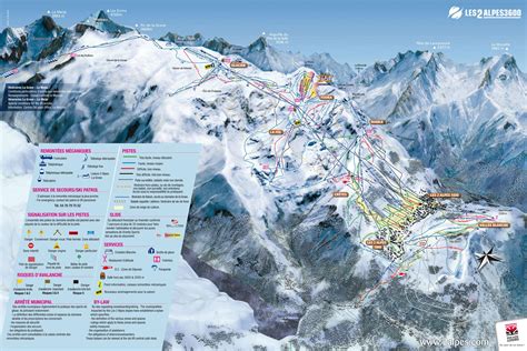 Les Deux Alpes Piste Map | J2Ski