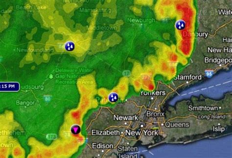 a weather map showing the average snowfall in new york