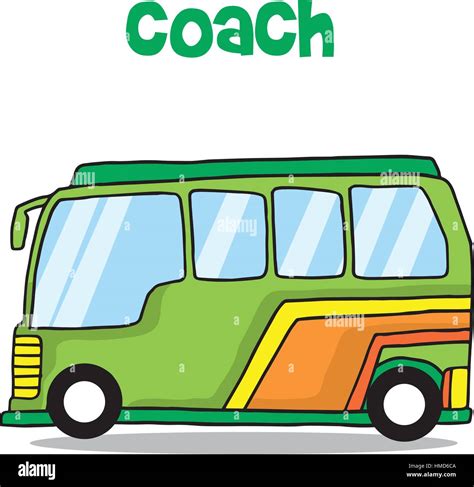 Cartoon of coach bus transportation Stock Vector Image & Art - Alamy