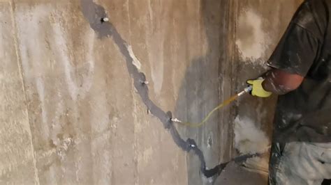 Basement Wall Crack Repair #BasementWallCrackRepair 720-503-0879 - YouTube