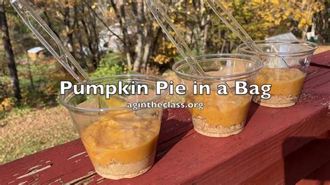 Pumpkin Pie in a Bag - YouTube