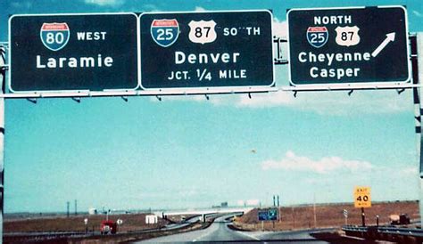 Wyoming - U. S. highway 87, interstate 25, and interstate 80 ...