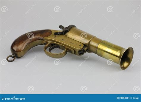 Antique flare gun stock image. Image of flare, antique - 28350001