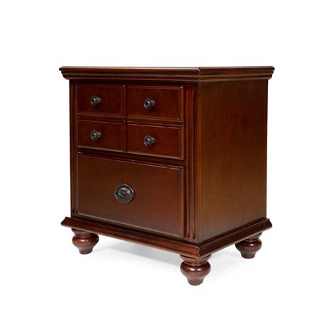 Furniture of America Sibu European Cherry Solid Wood Nightstand - Walmart.com - Walmart.com