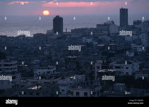 Gaza City at night Stock Photo - Alamy