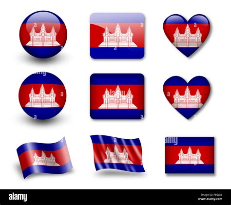 The Cambodian flag Stock Photo - Alamy