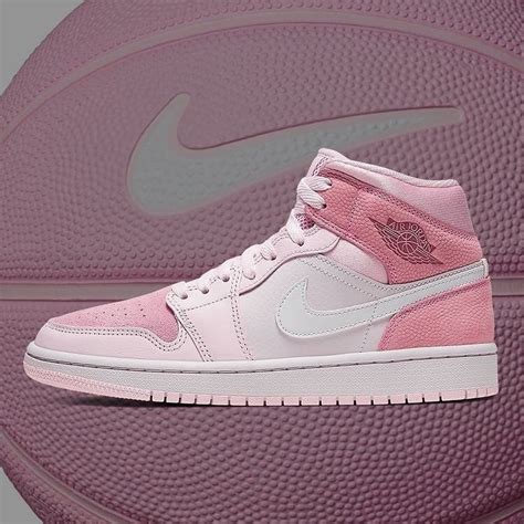 Pin on Air Jordan 1 Mid "Digital Pink"