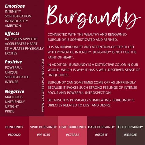 Meaning of the Color Burgundy: Symbolism, Common Uses, & More