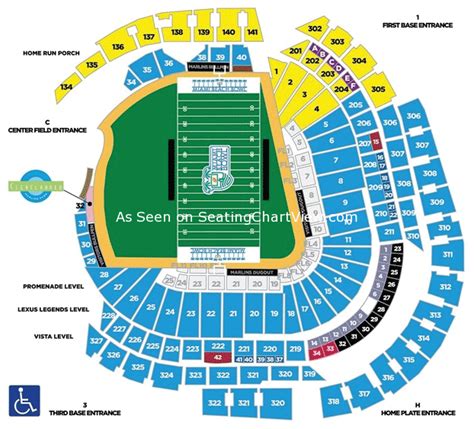 Marlins Park, Miami FL - Seating Chart View