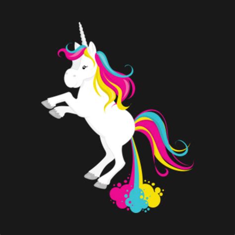 Cute and Funny Rainbow Farting Unicorn Shirt - Unicorn - T-Shirt | TeePublic