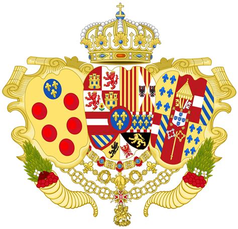 Coat of Arms of Infante Charles of Spain as Duke of Parma, Piacenza and ...