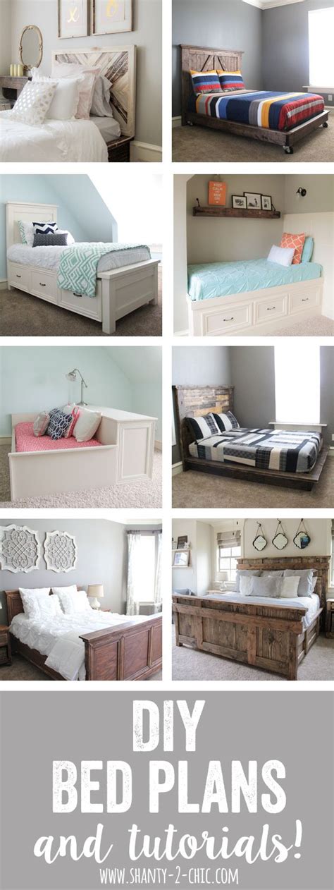 DIY Beds - Free plans and tutorials | Bed plans, Diy bed, Diy storage bed