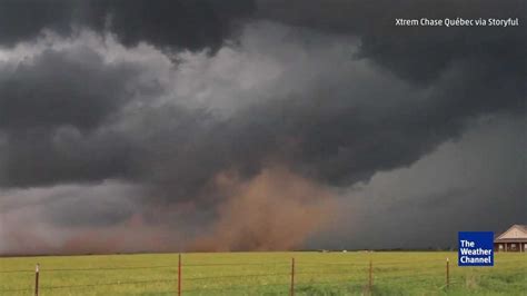 Huge Gustnado Swirls Near Home