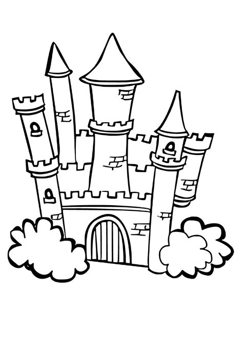 Free Printable Castle 3D Coloring Page, Sheet and Picture for Adults ...