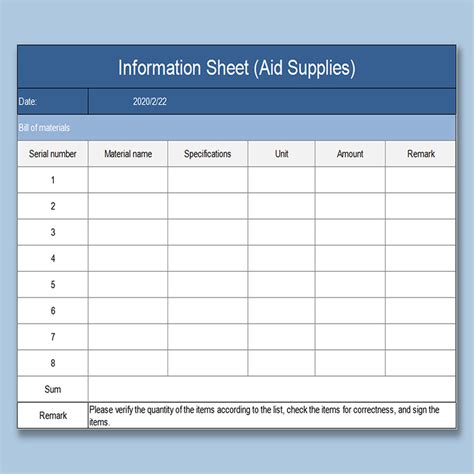 Excel Sheet Templates