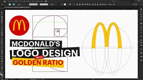 McDonald's Logo Design with Golden Ratio - Adobe Illustrator Tutorial - YouTube