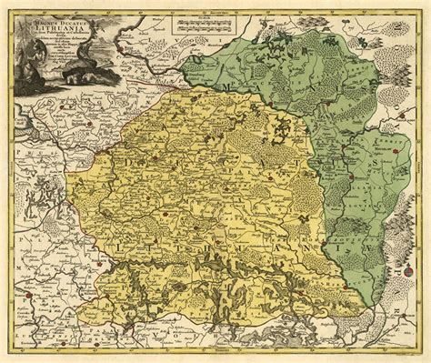 Lithuania Map Old Map of Lithuania Archival Print on Matte - Etsy