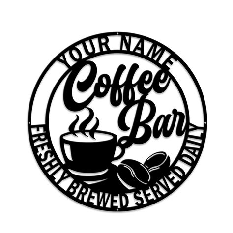 MeMate Coffee Bar Sign for Bar Coffee Decoration, Outdoor Bar Decor ...