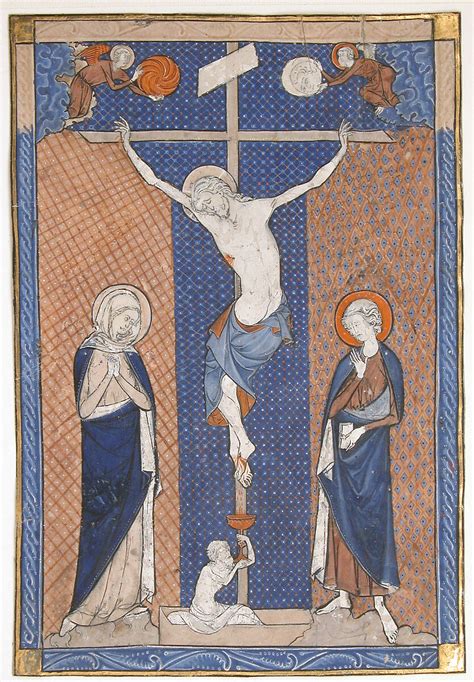 Manuscript Leaf with the Crucifixion, from a Missal | French | The Metropolitan Museum of Art