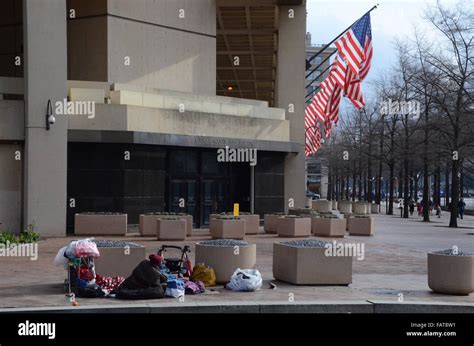 fbi headquarters washington dc homeless man Stock Photo - Alamy