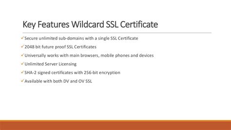 Quick Tips for Wildcard SSL Certificate