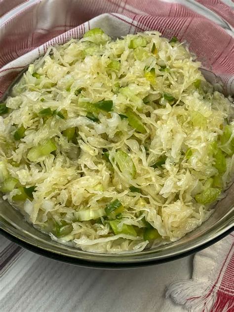 Classic Sauerkraut Salad - Plowing Through Life