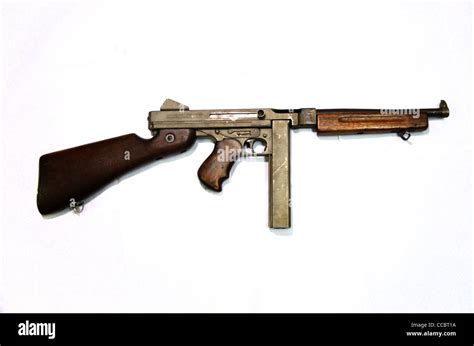 Thompson Model M1A1 1940 9mm submachine Stock Photo - Alamy