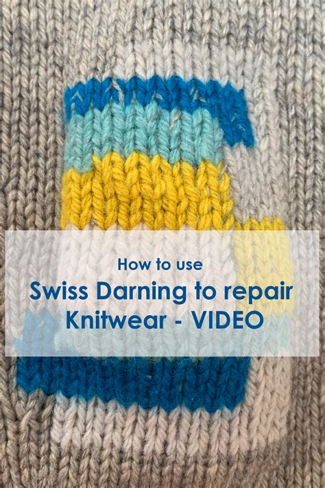 Swiss Darning tutorial VIDEOS — Collingwood-Norris