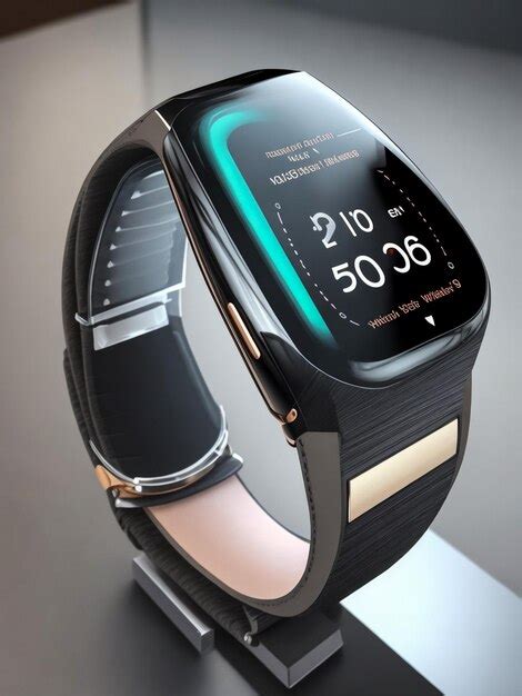 Premium AI Image | full Flexible glass display watch warped around