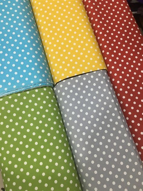 Polka Dot Fabric, Polka Dot Pattern, Duck Fabric, Canvas Fabric, Fabric ...