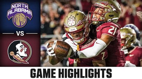 North Alabama vs. Florida State Game Highlights | 2023 ACC Football ...