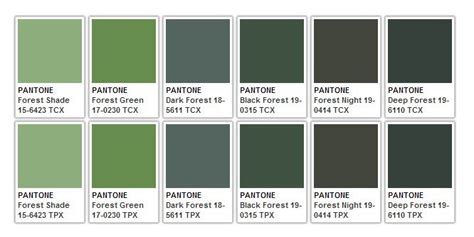 Forest Green Pantone | Pantone green, House colors, Pantone palette