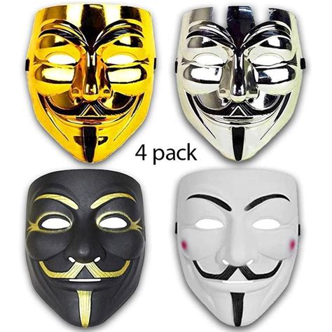 Toys & Games Dress Up & Pretend Play Toys & Hobbies Anonymous Hacker White COVID-19 Halloween ...