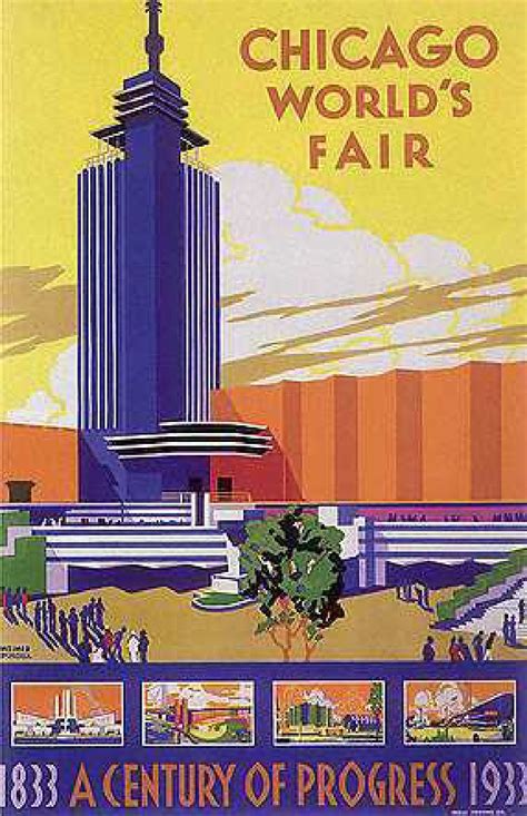 Chicago World's Fair 1934 | Chicago poster, World's fair, Vintage travel posters