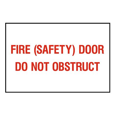 Fire Safety Door Sign - Banner House