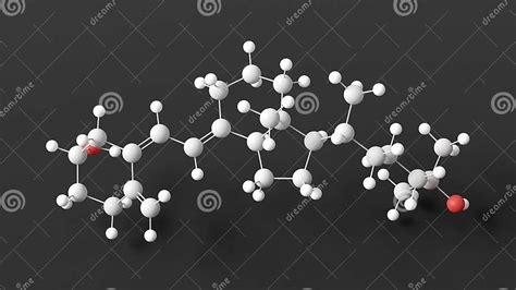 Calcifediol Molecule, Molecular Structure, Vitamin D, Ball and Stick 3d Model, Structural ...