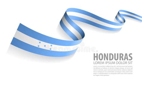 Vector Banner with Honduras Flag Colors Stock Vector - Illustration of ...