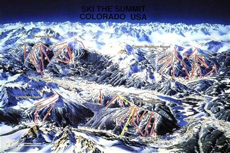 Summit County Colorado Ski Resorts Map