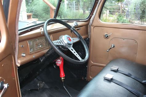 1946 Ford truck interior | Vintage pickup trucks, Truck interior, Old ford pickups