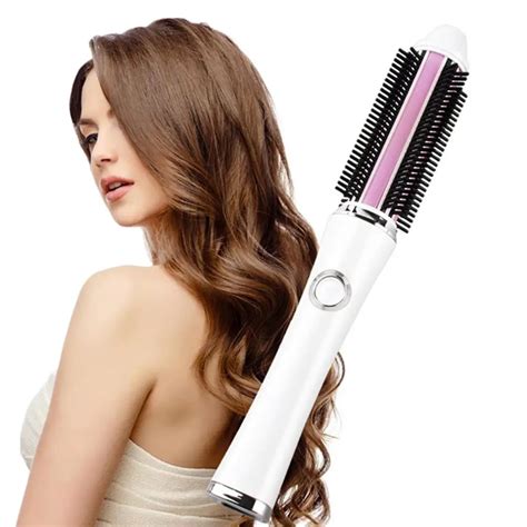 Aliexpress.com : Buy 2 in 1 Portable Hair Curling Brush Straightener ...