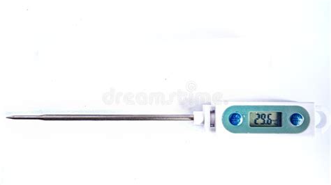 Photo of Digital Temperature Gauge Stock Photo - Image of line ...