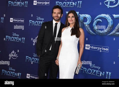 Idina Menzel, Aaron Lohr attend the premiere of Disney's "Frozen 2" at ...