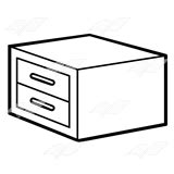 Abeka | Clip Art | Nightstand—with two drawers