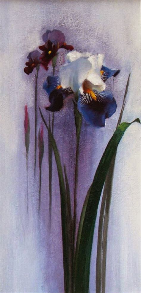 Eduard Dzhafarov. Irises in painting (Ukraine) ~ Artists and Art