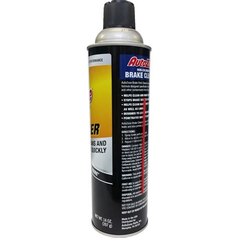 AutoZone Brake Parts Cleaner Aerosol Spray 14oz