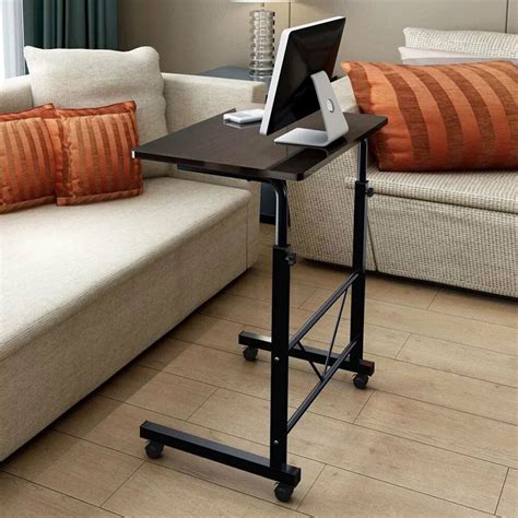 Zimtown Removable Laptop Table Stand Height Adjustable Computer Desk Sofa Bed Tray Black ...