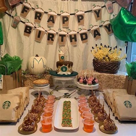 Starbucks Frappy Birthday Banner | Etsy in 2020 | Starbucks birthday, Starbucks party, Starbucks ...