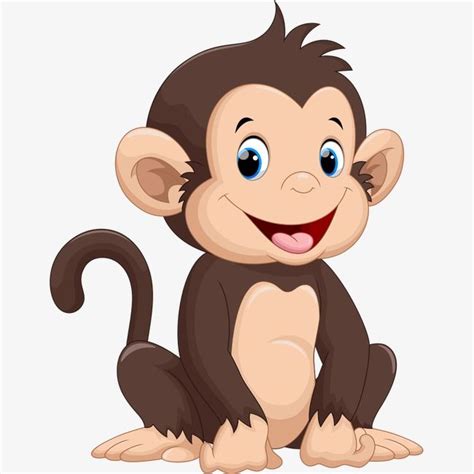 Happy Little Monkey PNG Picture