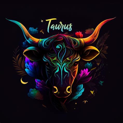 Premium Photo | Taurus horoscope sign in colourful abstract illustration. Astrology and zodiac icon.