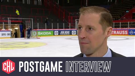 Postgame interview Frölunda Gothenburg – Rögle Ängelholm - YouTube